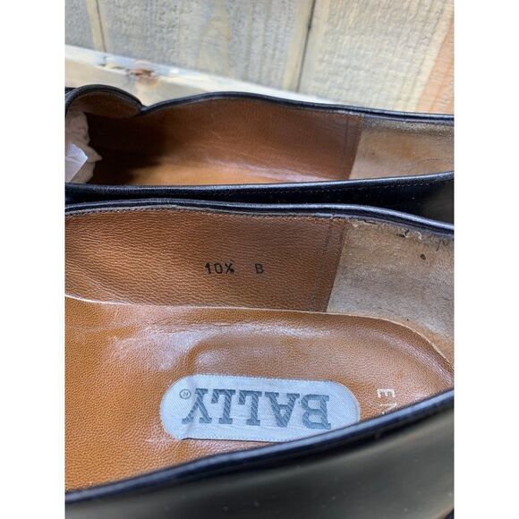 ?bally ENZO Black Kiltie Slip On Dress Shoes Men\'s Size 10.5 B Italy main image 5